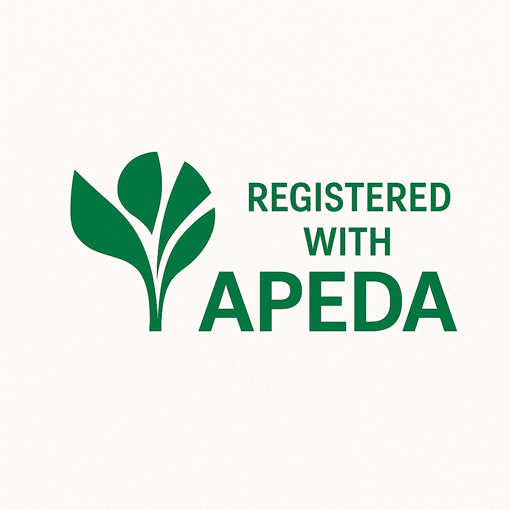 Registered with APEDA Registered with APEDA Logo